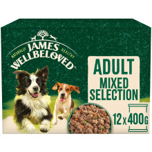 James Wellbeloved Adult Turkey, Lamb and Chicken in Loaf Can 12 x 400 g