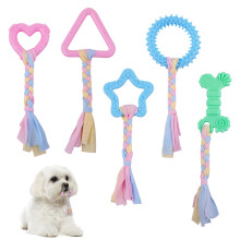 Ailvor 5 Pack Dog Toys Puppy Teething Toys,8 weeks