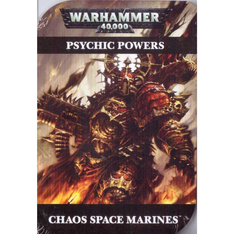 Warhammer Games Workshop - 40,000 - Psychic Cards - Chaos Space Marines