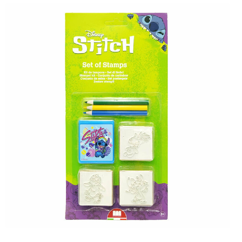 Disney Lilo & Stitch 4 Multiprint Stitch Stamp Set