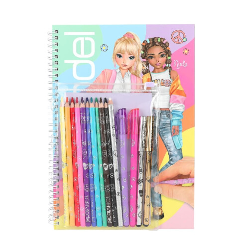 Topmodel Colouring Activity Book With Pens