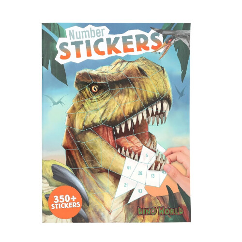 Depesche Dino World Number Stickers Book