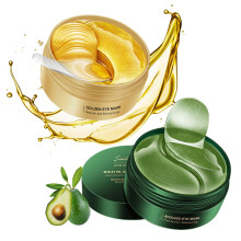 Avocado Golden Under Eye Mask 60 Pairs, Hydrating Eye Patches for Dark Circles with Deep Moisture