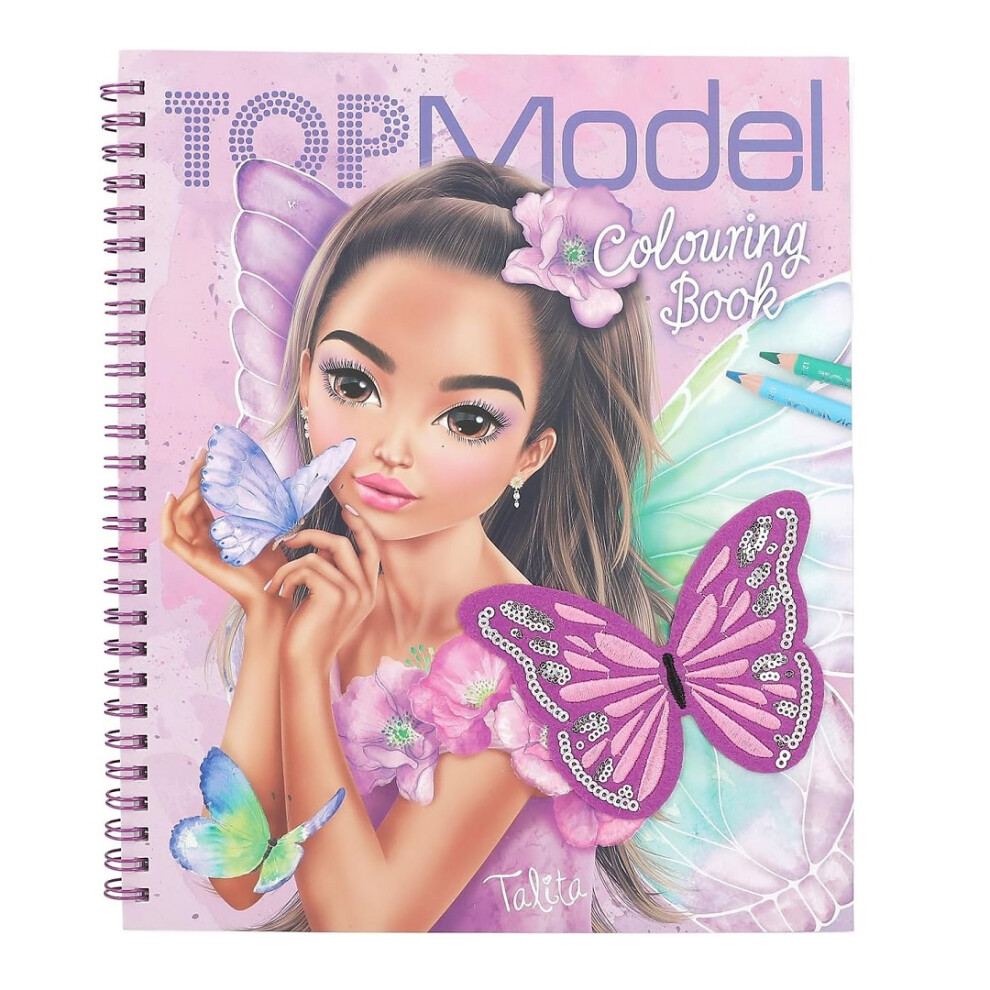 Top Model Topmodel Colouring Book With Sequins Fairy Love