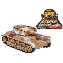 Combat Mission Die Cast Pull Back Military Tank (Colours Vary)