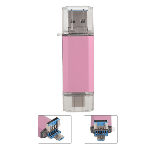 Φορητή μονάδα flash USB C με προσαρμογέα Micro USB, 3σε1σχεδιασμός, Plug and Play, μετάδοση υψηλής 1