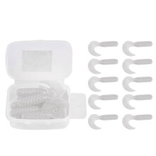Soft Plastic Grub Worm Bait With Taste Technology Ribbon Tail Worm Enticing Action Versatility ElaZtech Plastic Thin Tail Action Durable Grub Profile