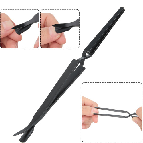 Nail Bed Shaping Tool Multi Function Manicure Tools With Effective Dead Skin Removal X Shape Automatic Rebound Design, Sturdy And Not Easy To Rust 1