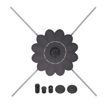 Fonte flutuante movida a energia solar, para banho de pássaros, bomba de água, material natural, decoração de jardim, superabsorvente,