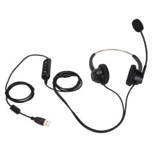 Professional Office Headset With Microphone Mute Function, Wideband Amplifier For Enhanced Sound Clarity, Extensive Compatibility With PCs Tablets