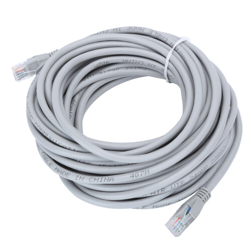 Ethernet Patch Cable Cat5E Gray High Speed Data Transfer Universal Connectivity Secure Connection Bare Copper Wire Flat Design For Office Home 2