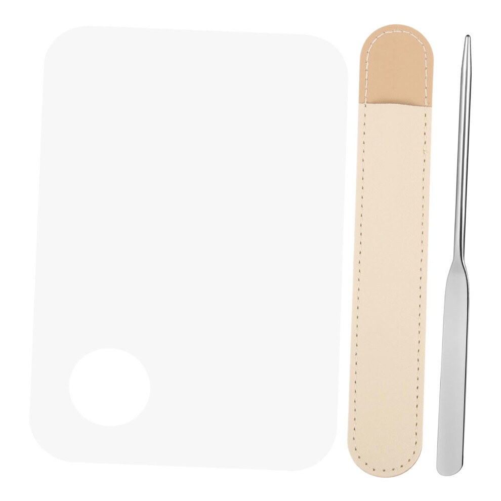 Makeup Mixing Palette with Stainless Steel Spatula for Foundation Blush Eyeshadow and Nail Polish