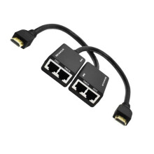 Pair of HDMI 1080P Extender Over LAN CAT5e/CAT6 Cable Up to 100ft