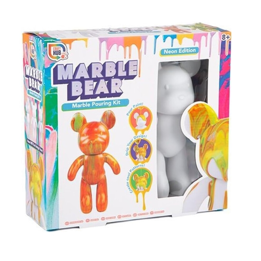 Craft Hub Marble Bear Marble Pouring Kit - 1 Supplied At Random