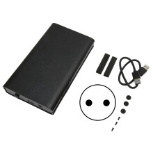 Gabinete USB 3.0 para SSD/HDD com taxa de transferência de 6 Gbps, excelente dissipação de calor, novo, em liga de alumínio, ampla