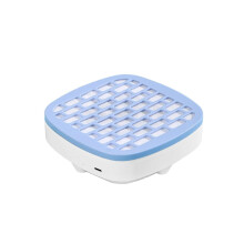 Mini Nail Dust Collector for Manicure, Powerful Nail Vacuum Cleaner with Adjustable Suction and Filter, Blue