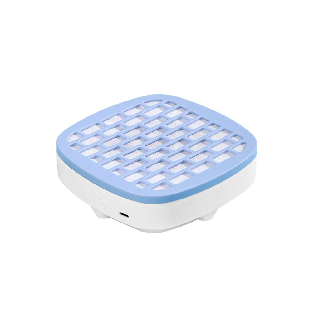 Mini Nail Dust Collector for Manicure, Powerful Nail Vacuum Cleaner with Adjustable Suction and Filter, Blue