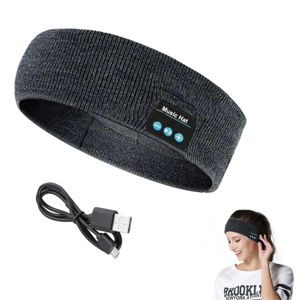 Sleep Headphones Wireless Bluetooth Headband With Hd Stereo Sound For Sleeping, Running, Grey 9092120437478