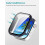 Screen Protector Case with 9H Tempered Glass, Full Coverage Hard PC Shell Blue for Redmi Watch 6 4