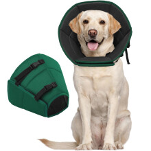 Kuoser Dog Cone Collar After Surgery, Pet Protective Neck Cone for Small Medium Large Dogs Cats, Soft & Breathable Dog Recovery Collar Adjustable Pup