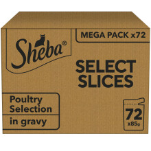 Sheba Select Slices in Gravy – Poultry Selection – Wet cat food pouche