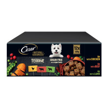 Cesar Natural Goodness in Loaf 12 x 400 g Cans, Adult Premium Wet Dog Food, Mixe
