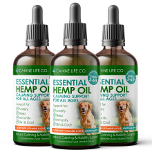 Canine Life Co. Hemp Oil For Dogs 60ml, 60,000mg | Dog Calming Supplement | Dog Calming Drops | Omega 3,6,9 For Dogs | Supports & Maintains Healthy