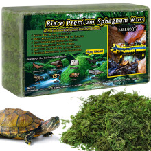 Riare Reptile Sphagnum Moss 1.2kg, Natural Forest Substrate Bedding | Ideal Moist Habitat Liner for Snakes, Geckos, Turtles, Frogs