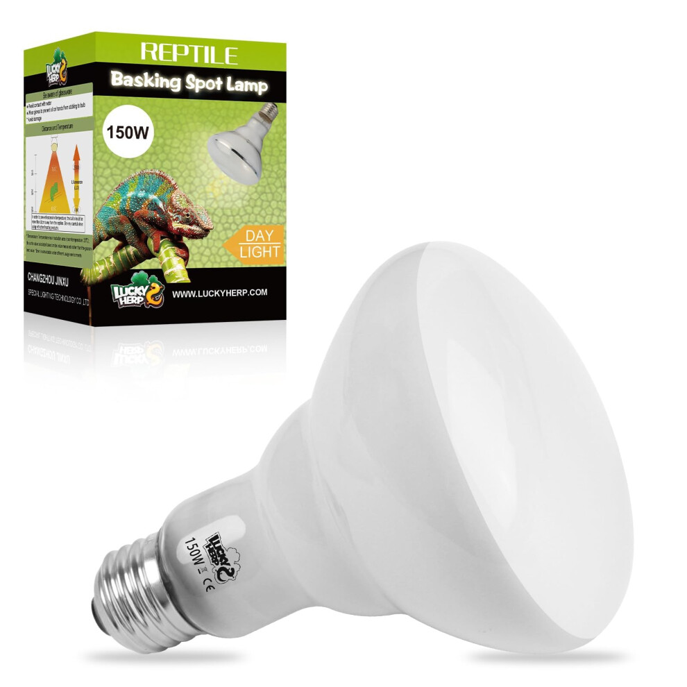 Lucky Herp 150W Reptile Heat Lamp Bulb, Basking Spot Heat Lamp For Rep Light