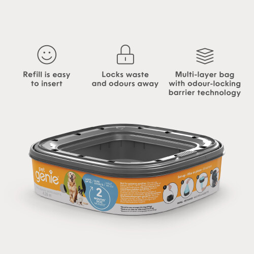 Pet Genie - Multi-layer refill with odour barrier technology for Dog W 2