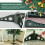 Christmas Tree Stand Replacement Plastic Triangle Base for Artificial Xmas Tree 0.79 Inch Trunk 5