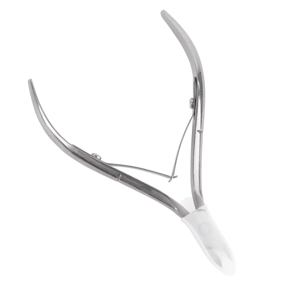 Silver Professional Stainless Steel Cuticle Nipper With Ultrasharp Blades For Manicure And Pedicure,