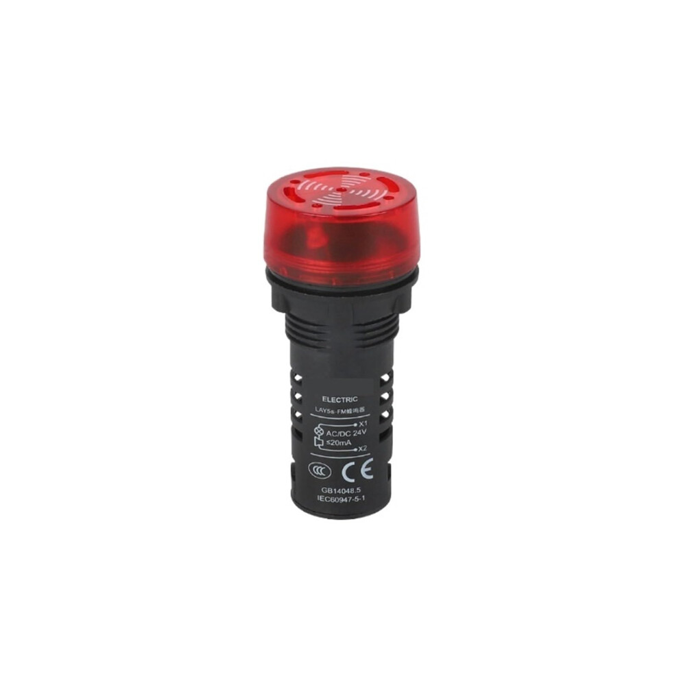 Buzzer Alarm With Bright Red Flashing Light And Loud Warning Signal 220V Dual Soundlight Alert 9169991207094