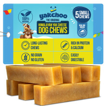 Yakchoo Himalayan Yak Chews for Dogs 150g (Small - 5 Chews) | 100%