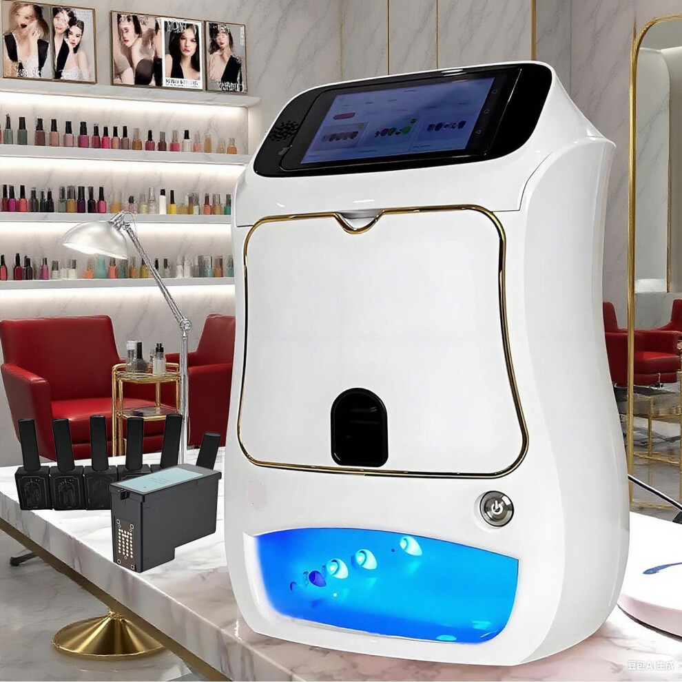 Light 3D Nail Art Printer With Touch Screen, Resolution Fast 10S Printing, Wifi Home And Salon