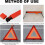 Emergency Warning Triangle with  Visibility Reflective Panels, Foldable Design and Storage Case 2