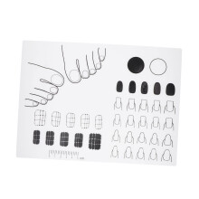 Acrylic Nail Practice Mat Durable Waterproof Silicone, NonSlip, Easy Clean for Professionals and Beginners