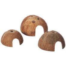 Trixie Three Coconut Hideaway Home, 10 x 12 x 8 cm, Pack of 3