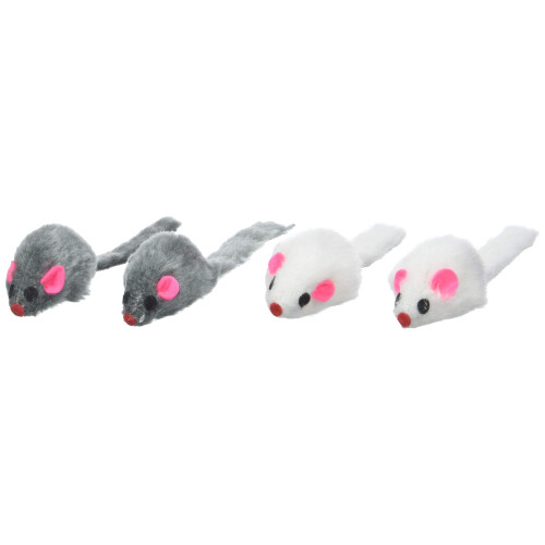 Ruff N Tumble Catnip Mice, 4 Pieces
