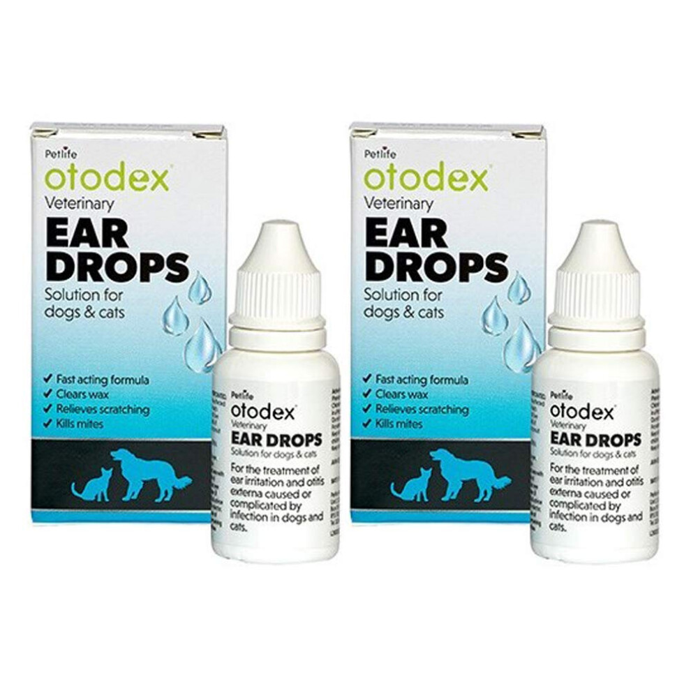 Otodex 2X (Otodex) Veterinary Ear Drops 14Ml