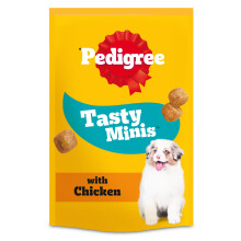 Pedigree Tasty Minis - Puppy treats, chewy cubes with chicken - training treats,