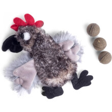 Petface Refillable Catnip Plush Cockerel Cat Toy, Soft Catnip Toy for Safe Stimulation for Pet Playtime