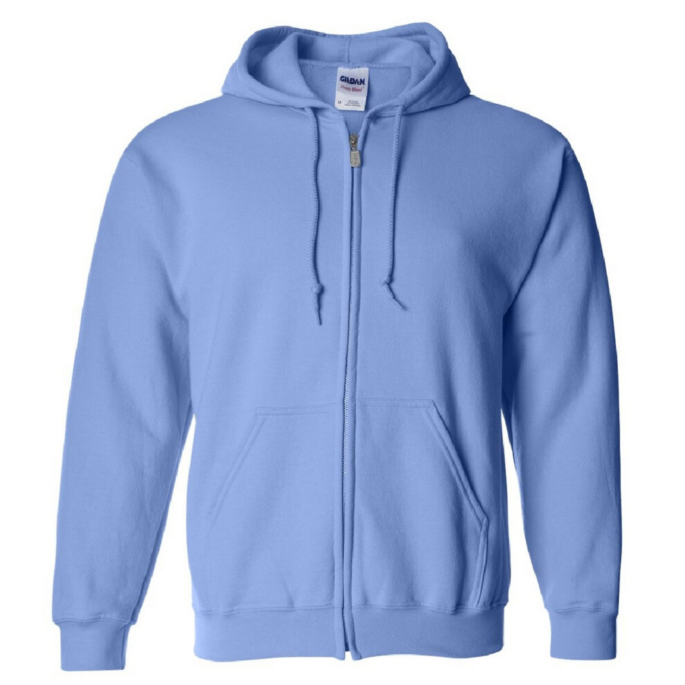 Gildan (3Xl, Carolina Blue) Heavy Blend Unisex Adult Full Zip Hooded Sweatshirt Top