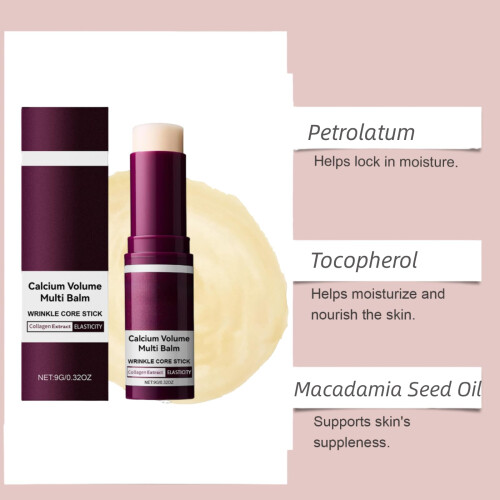 Calcium Multi Balm Korean Collagen Moisturizing Stick for Deep Hydration Wrinkle Smoothing 2