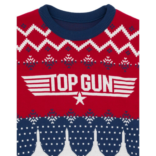 Top Gun Mens Knitted Christmas Jumper 2