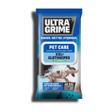 UltraGrime Pet Cleaning Wet Wipes 40 Thick Wipes - Pet Wipes Dog Clean