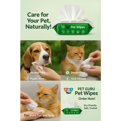 Pet Guru Dogs & Cats 100% Plastic Free Biodegradable Antibectrial Deodorizing M 1