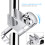 Hand Shower Bracket for25mm Round Tube, ABS Plated 2