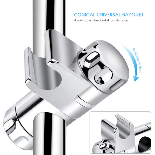 Hand Shower Bracket for25mm Round Tube, ABS Plated 1