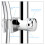 Hand Shower Bracket for25mm Round Tube, ABS Plated 3